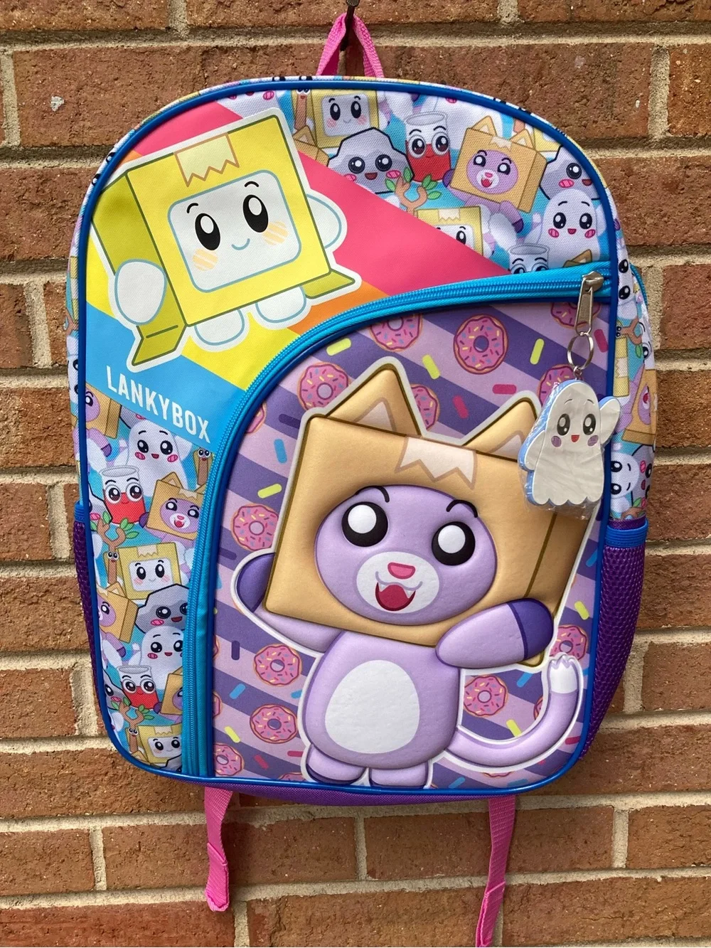 Lankybox Kids Purple Cartoon Gold Star Collection Backpack